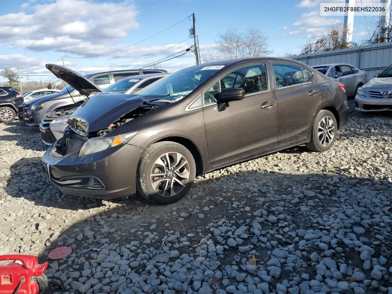 2HGFB2F88EH522036 2014 Honda Civic Ex