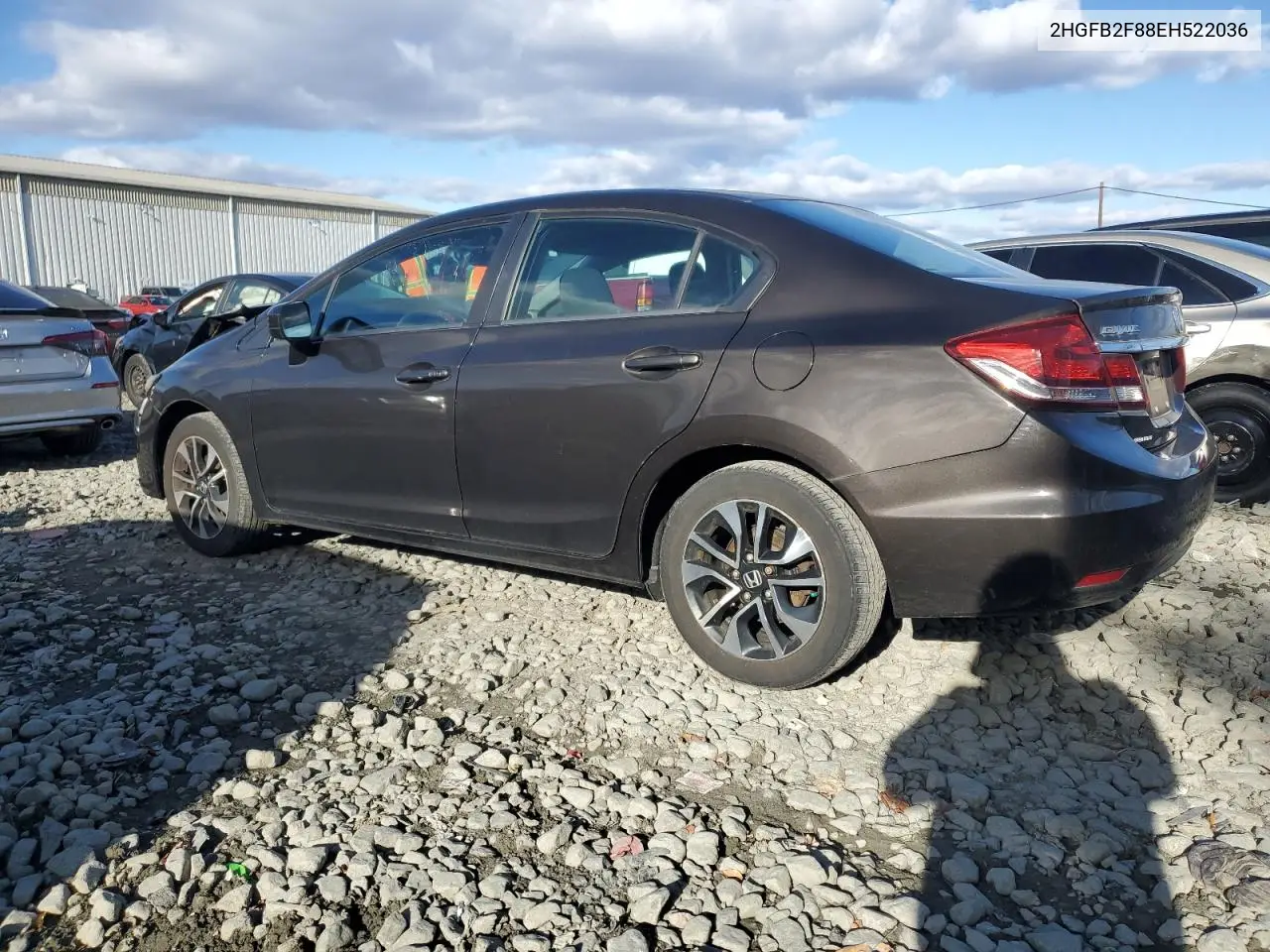 2HGFB2F88EH522036 2014 Honda Civic Ex