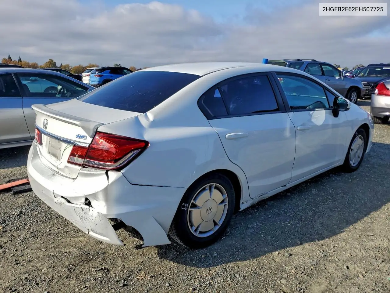 2HGFB2F62EH507725 2014 Honda Civic Hf
