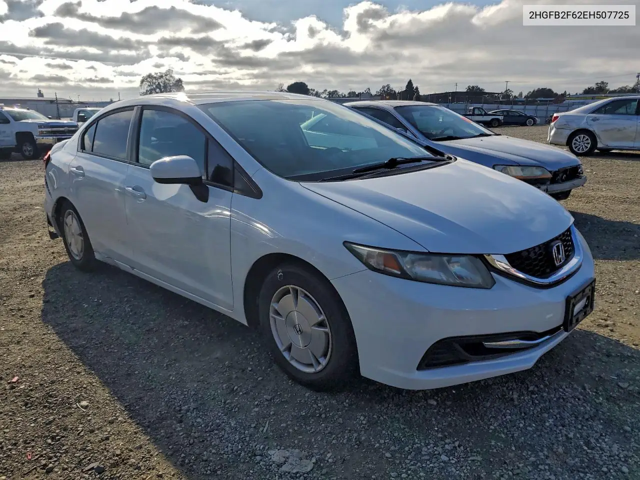 2HGFB2F62EH507725 2014 Honda Civic Hf