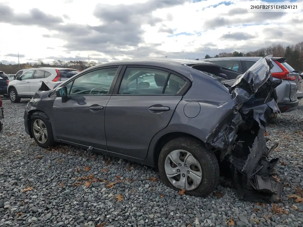 2HGFB2F51EH524121 2014 Honda Civic Lx