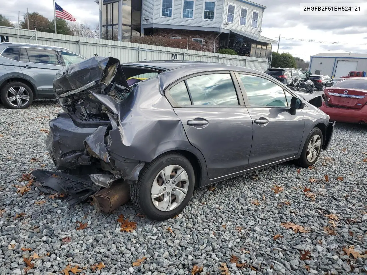 2HGFB2F51EH524121 2014 Honda Civic Lx