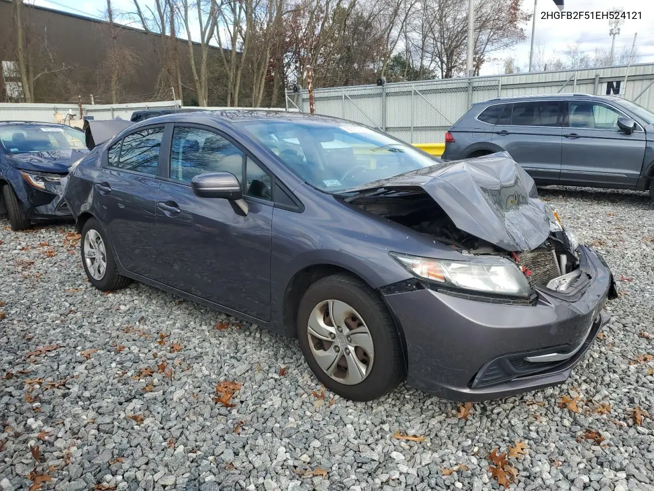 2HGFB2F51EH524121 2014 Honda Civic Lx