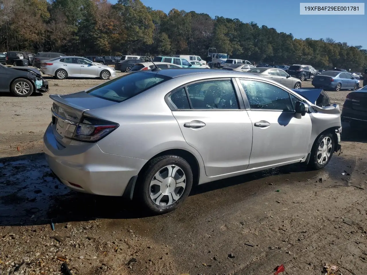 19XFB4F29EE001781 2014 Honda Civic Hybrid