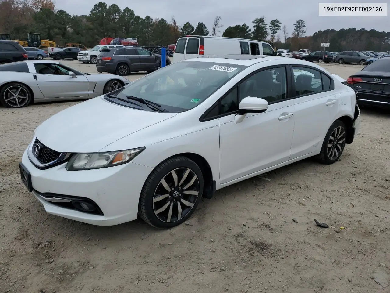 19XFB2F92EE002126 2014 Honda Civic Exl