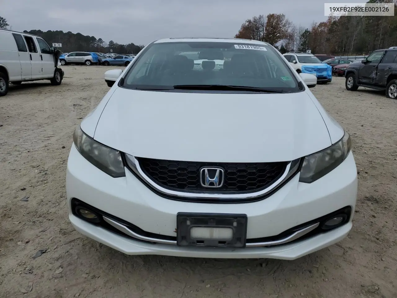 19XFB2F92EE002126 2014 Honda Civic Exl