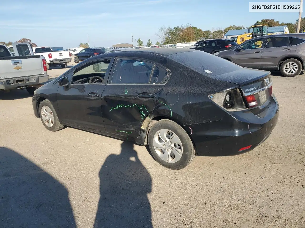 2HGFB2F51EH539265 2014 Honda Civic Lx