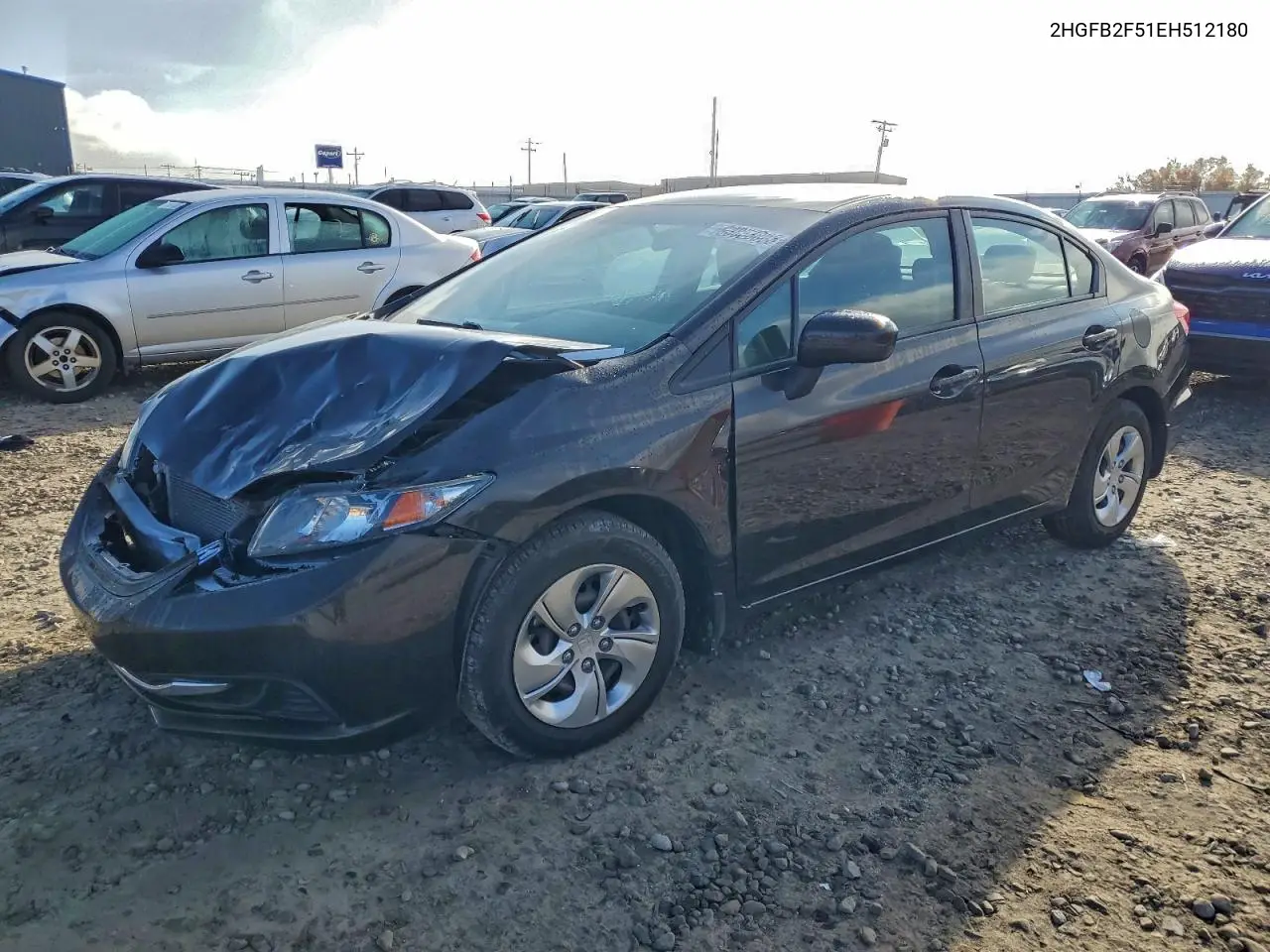 2HGFB2F51EH512180 2014 Honda Civic Lx
