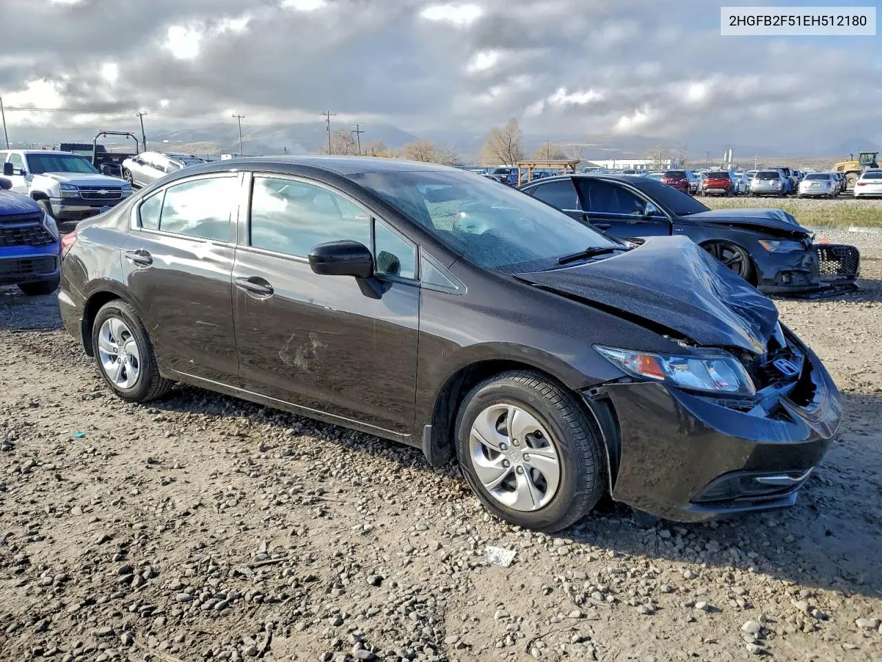 2HGFB2F51EH512180 2014 Honda Civic Lx