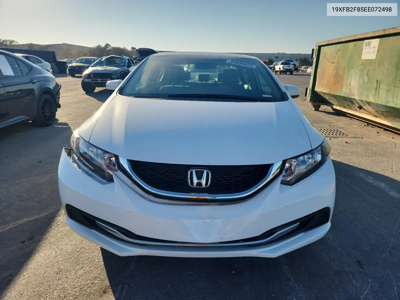 19XFB2F85EE072498 2014 Honda Civic Ex