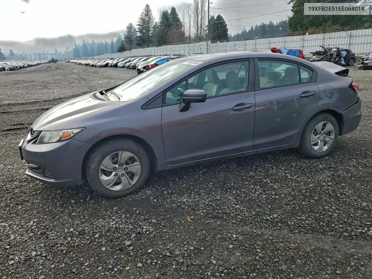 19XFB2E51EE068018 2014 Honda Civic Lx