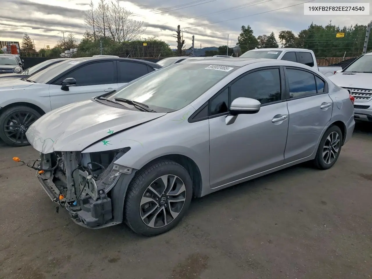 19XFB2F82EE274540 2014 Honda Civic Ex