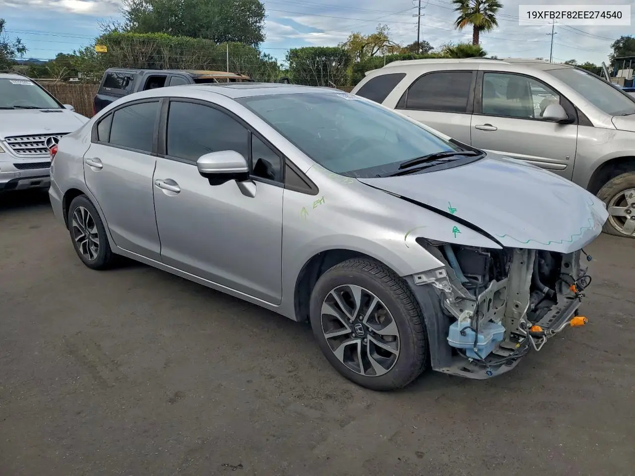 19XFB2F82EE274540 2014 Honda Civic Ex