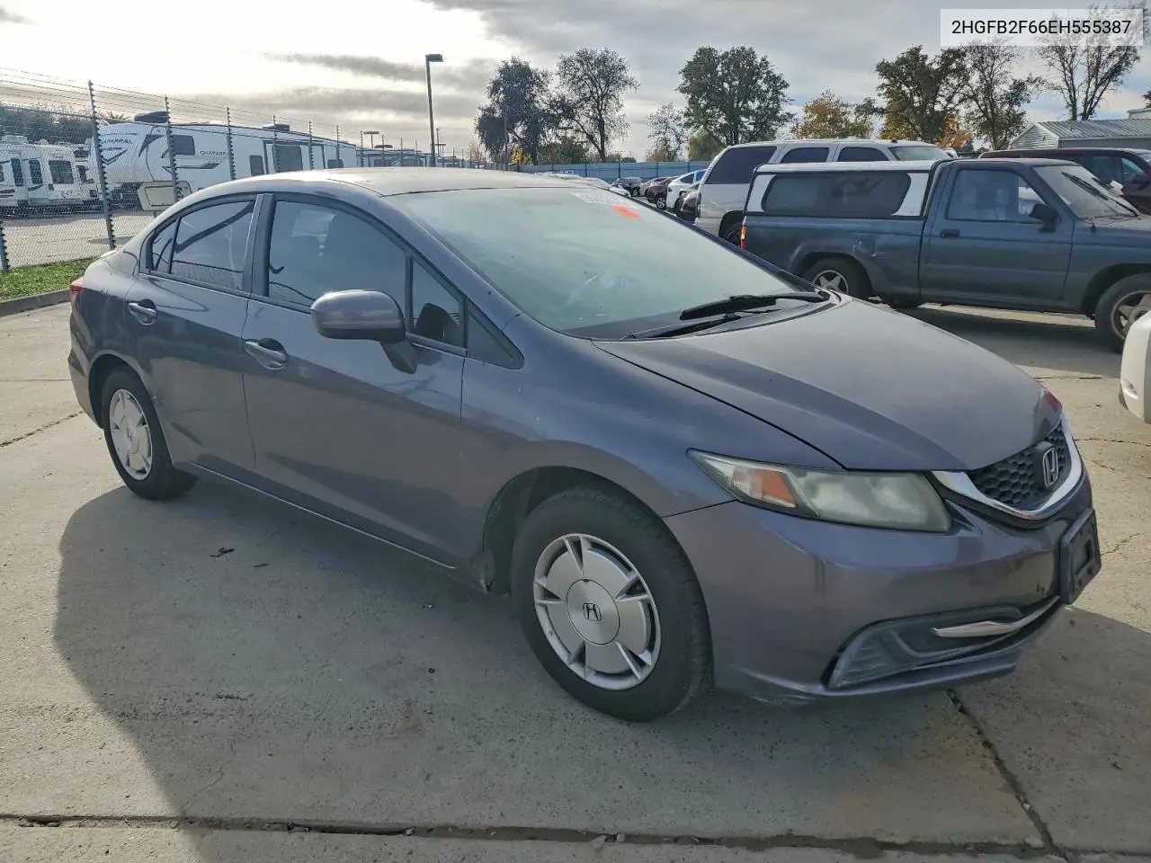 2HGFB2F66EH555387 2014 Honda Civic Hf