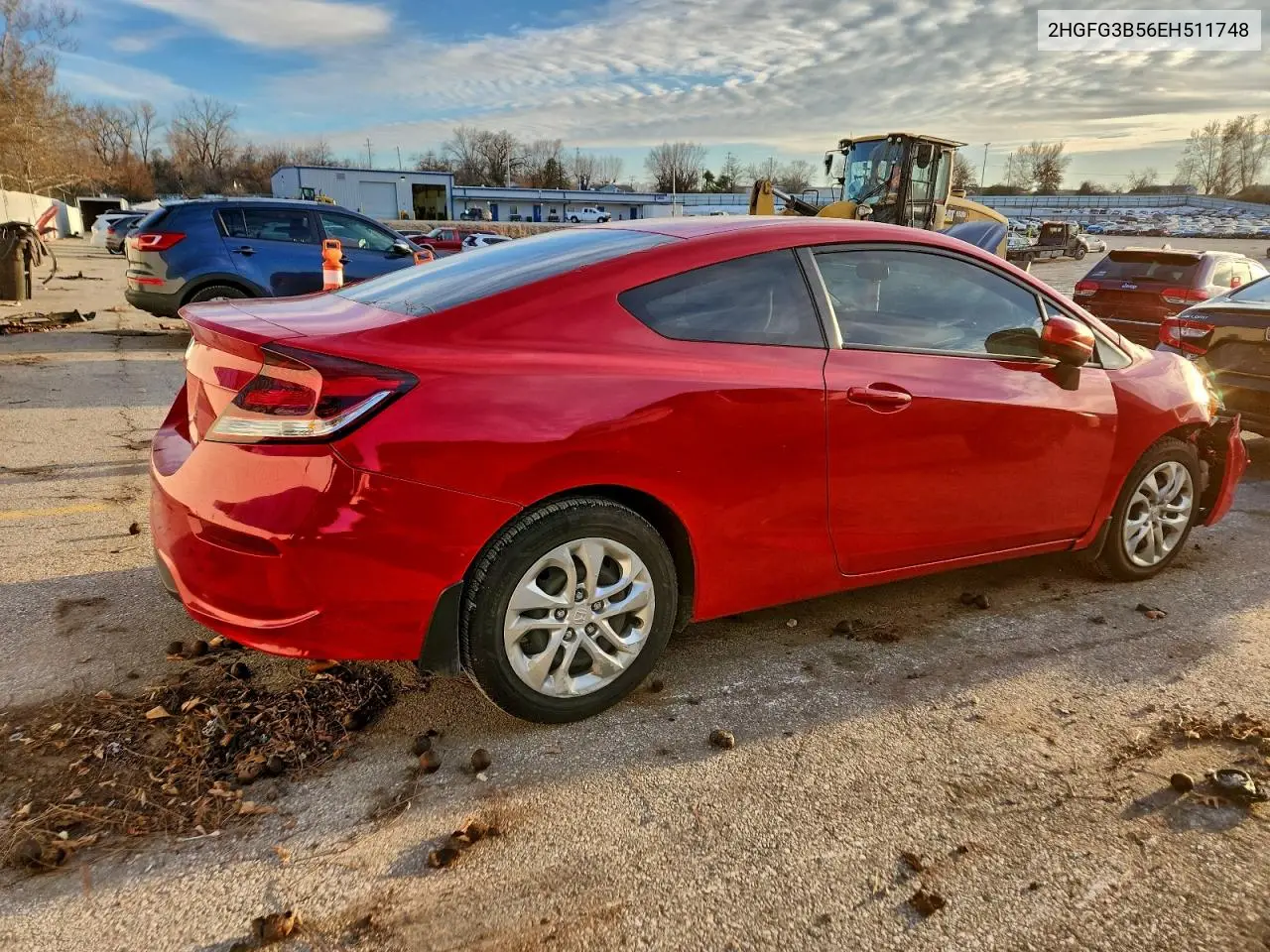 2HGFG3B56EH511748 2014 Honda Civic Lx