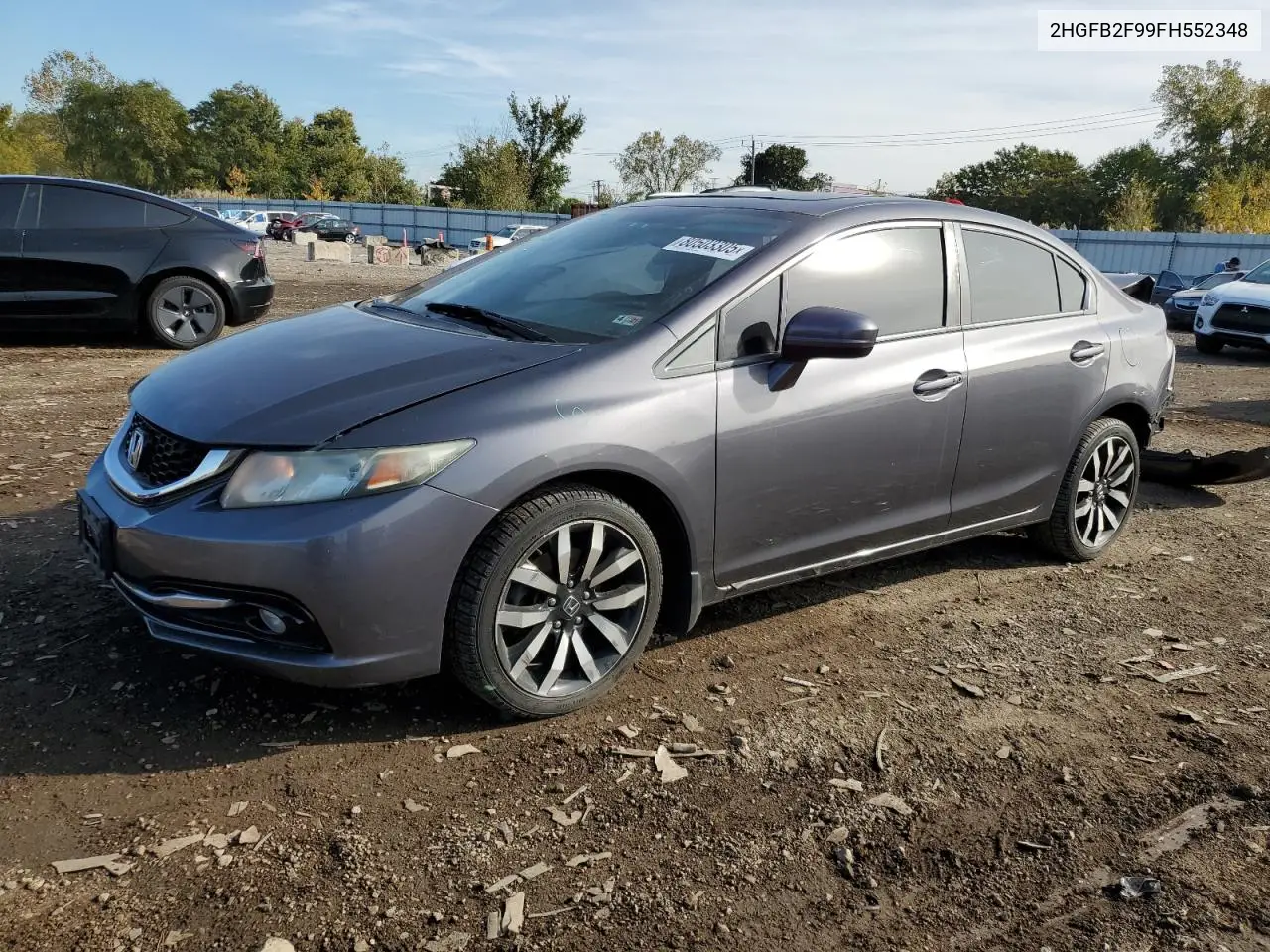 2HGFB2F99FH552348 2015 Honda Civic Exl