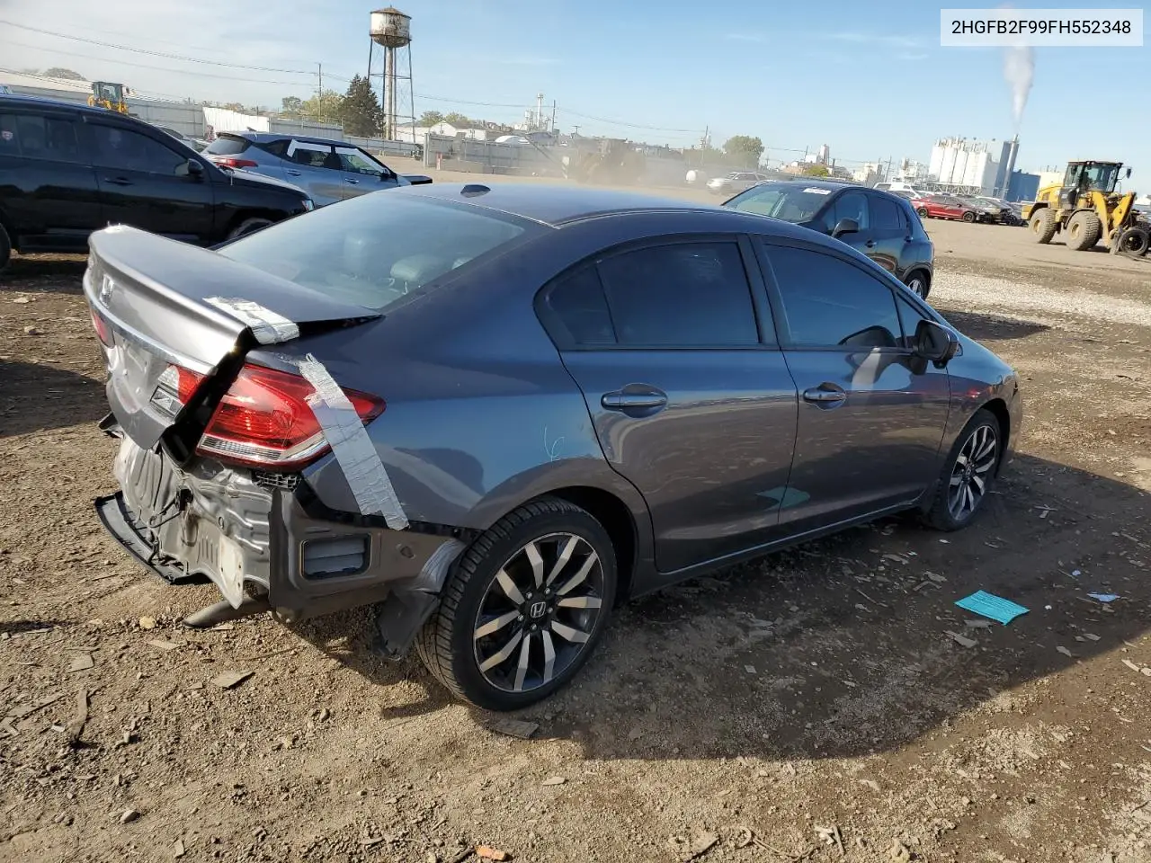 2HGFB2F99FH552348 2015 Honda Civic Exl
