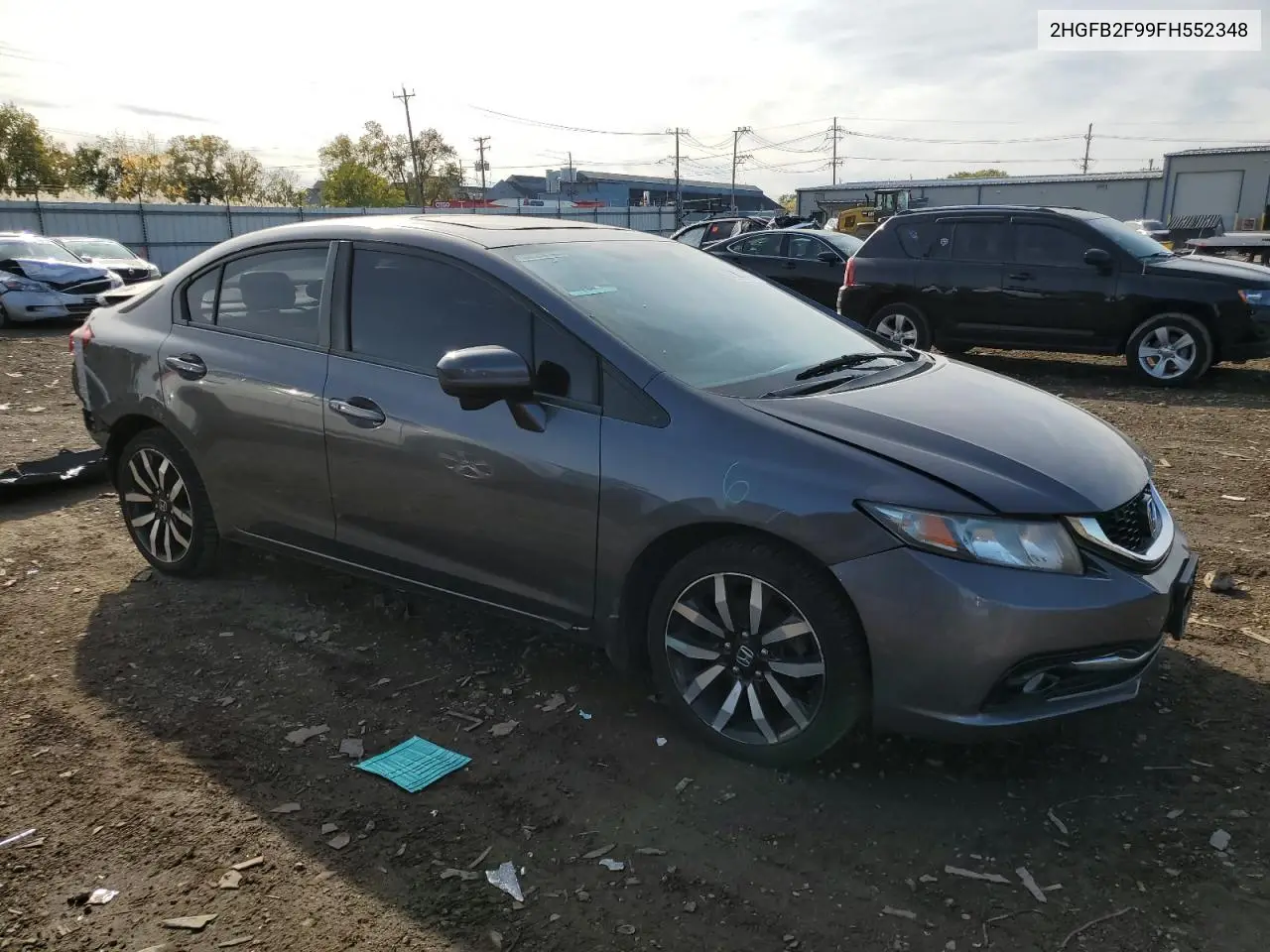 2HGFB2F99FH552348 2015 Honda Civic Exl
