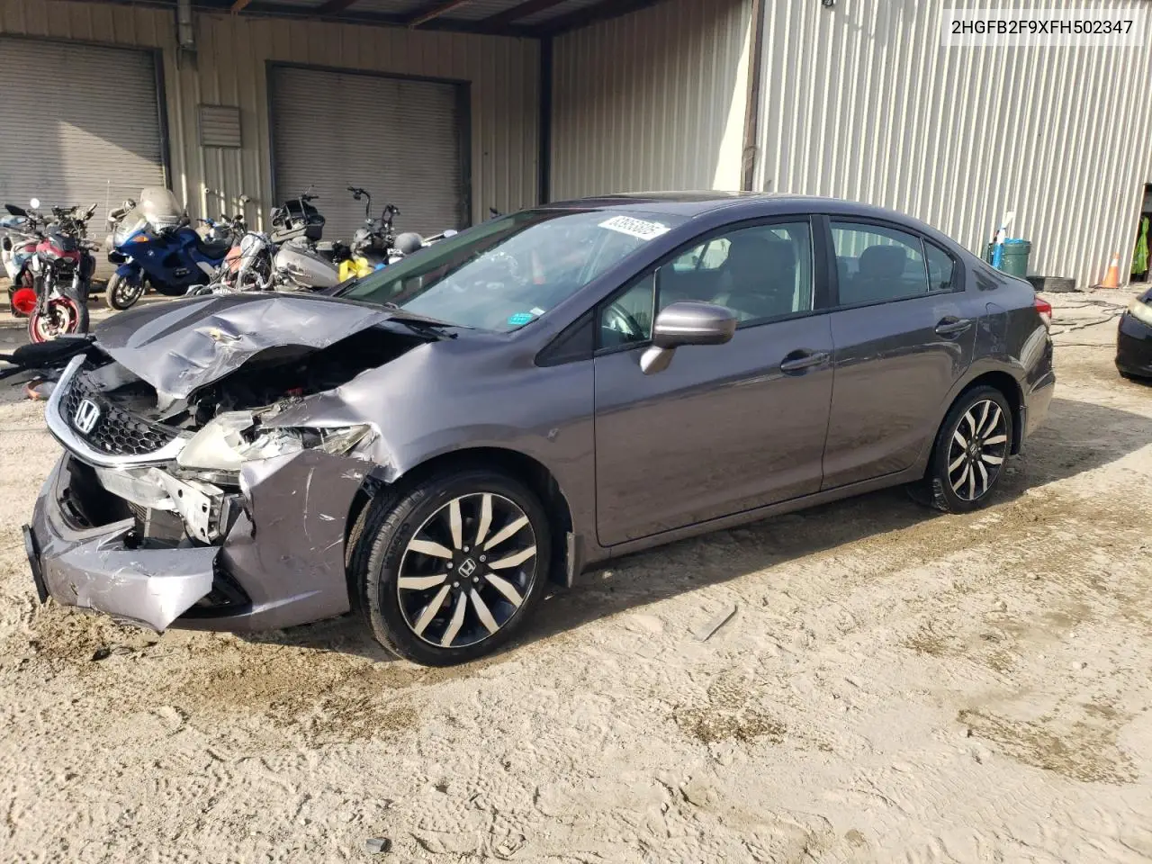 2HGFB2F9XFH502347 2015 Honda Civic Exl