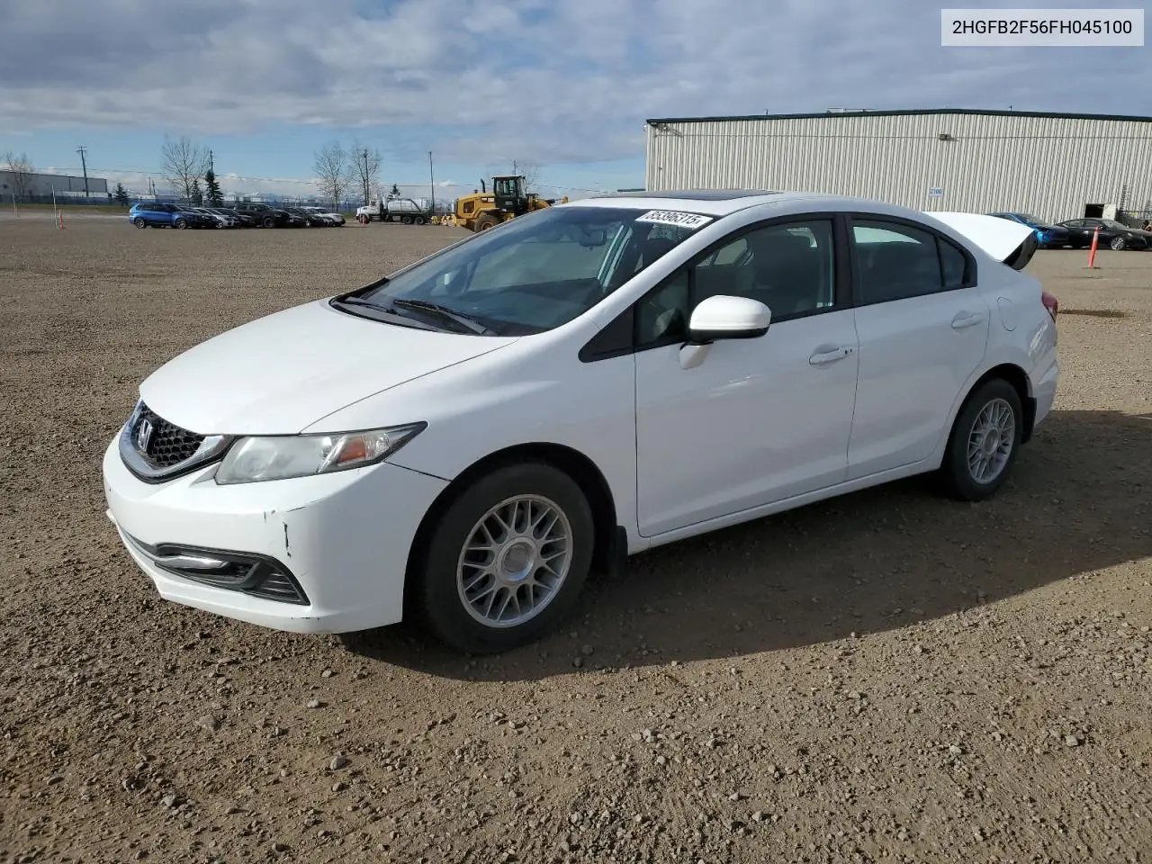 2HGFB2F56FH045100 2015 Honda Civic Lx