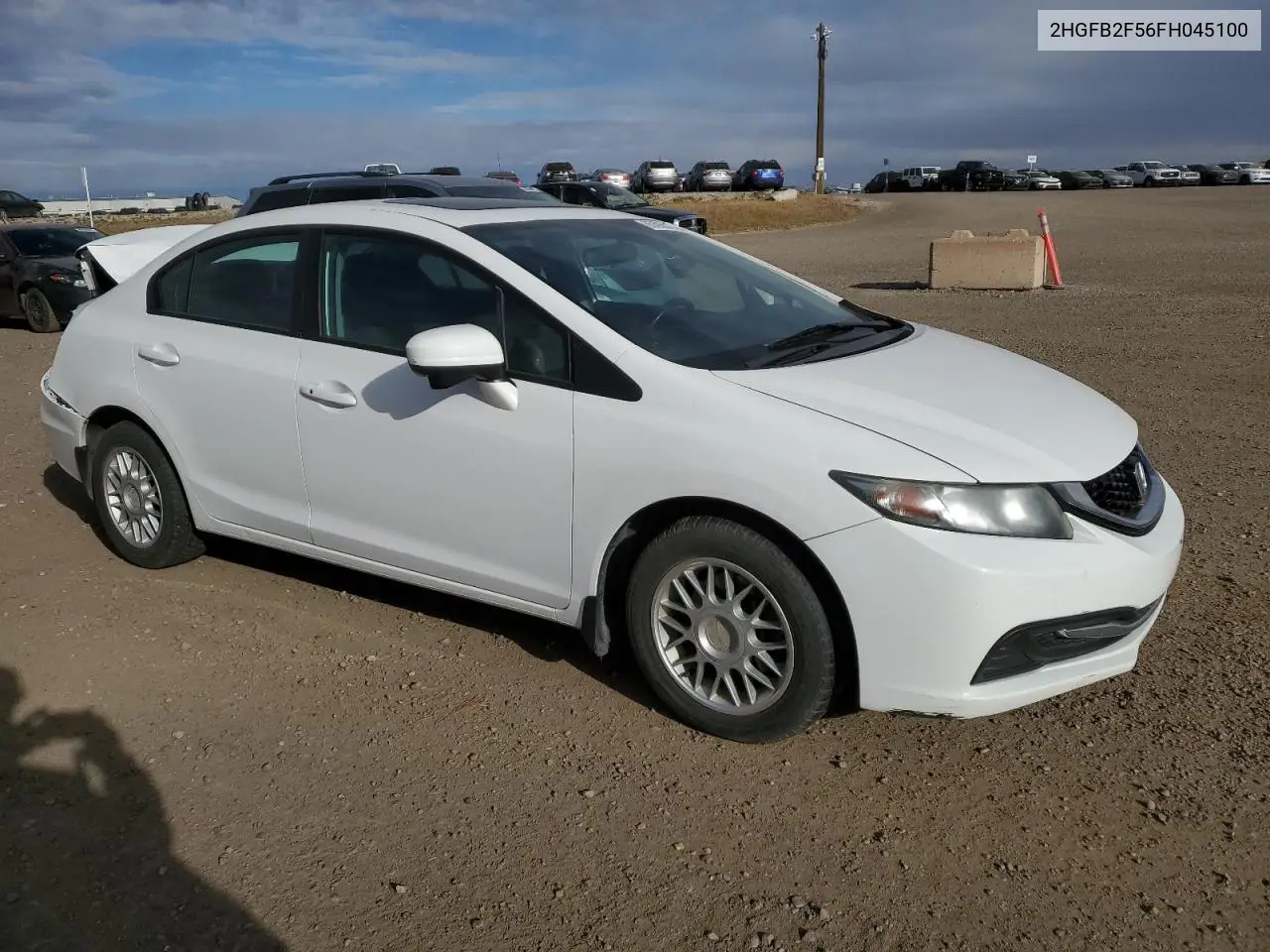 2HGFB2F56FH045100 2015 Honda Civic Lx