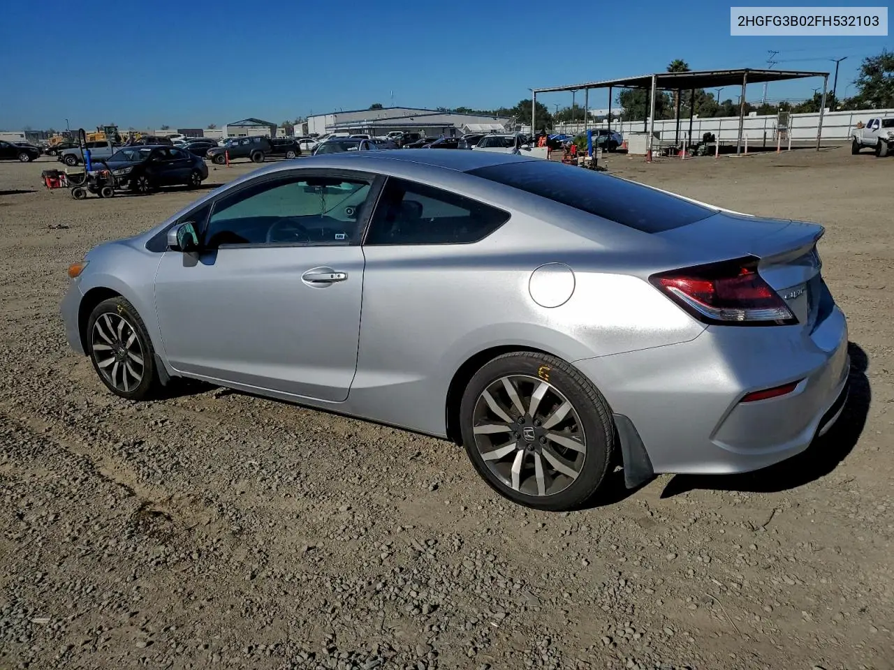2HGFG3B02FH532103 2015 Honda Civic Exl