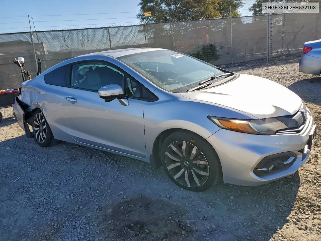 2HGFG3B02FH532103 2015 Honda Civic Exl