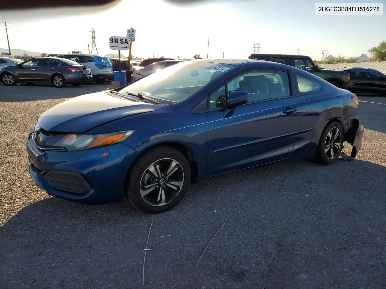 2HGFG3B84FH516278 2015 Honda Civic Ex