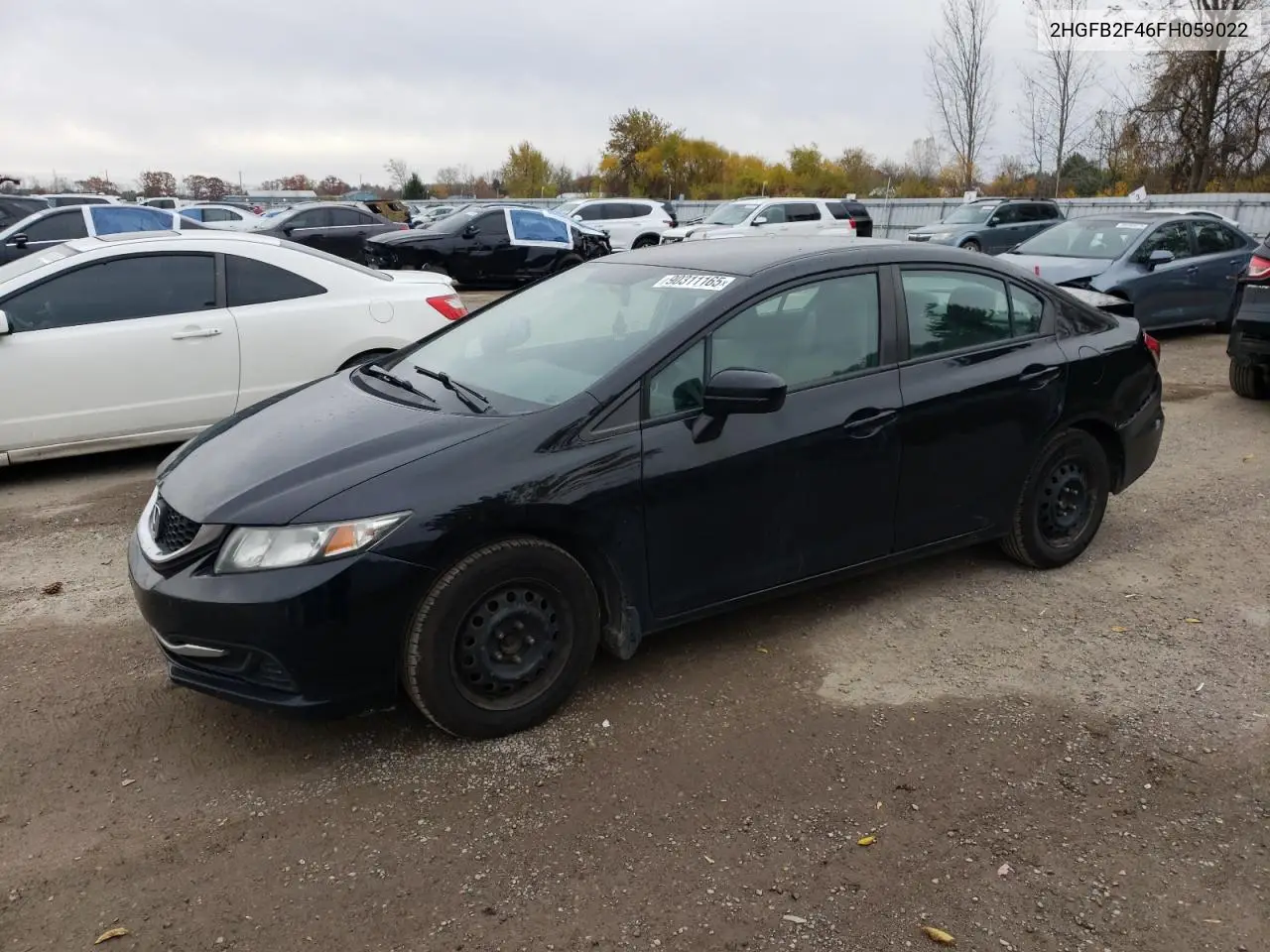 2HGFB2F46FH059022 2015 Honda Civic Lx