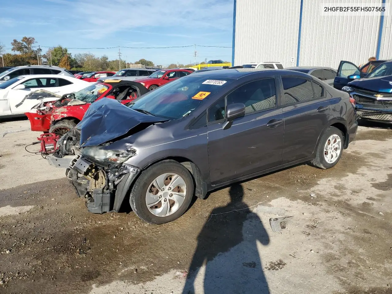 2HGFB2F55FH507565 2015 Honda Civic Lx