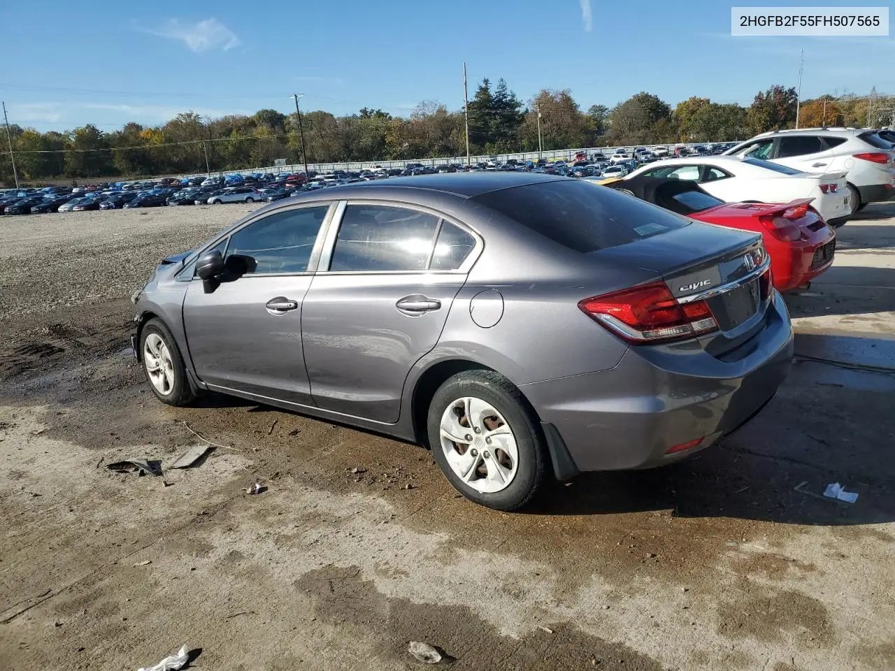 2HGFB2F55FH507565 2015 Honda Civic Lx