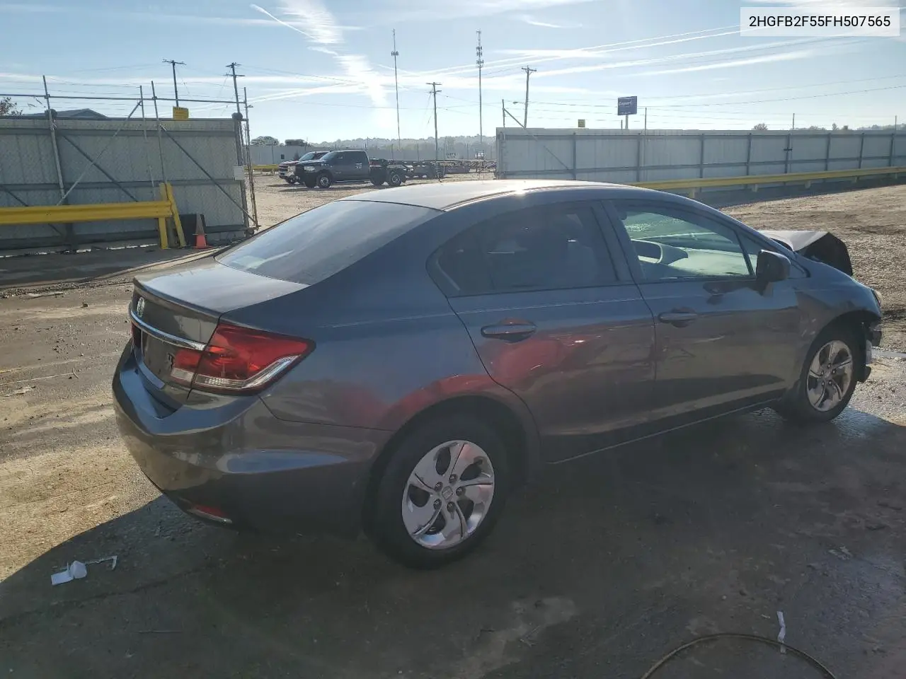 2HGFB2F55FH507565 2015 Honda Civic Lx