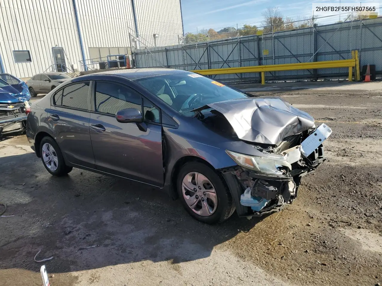 2HGFB2F55FH507565 2015 Honda Civic Lx