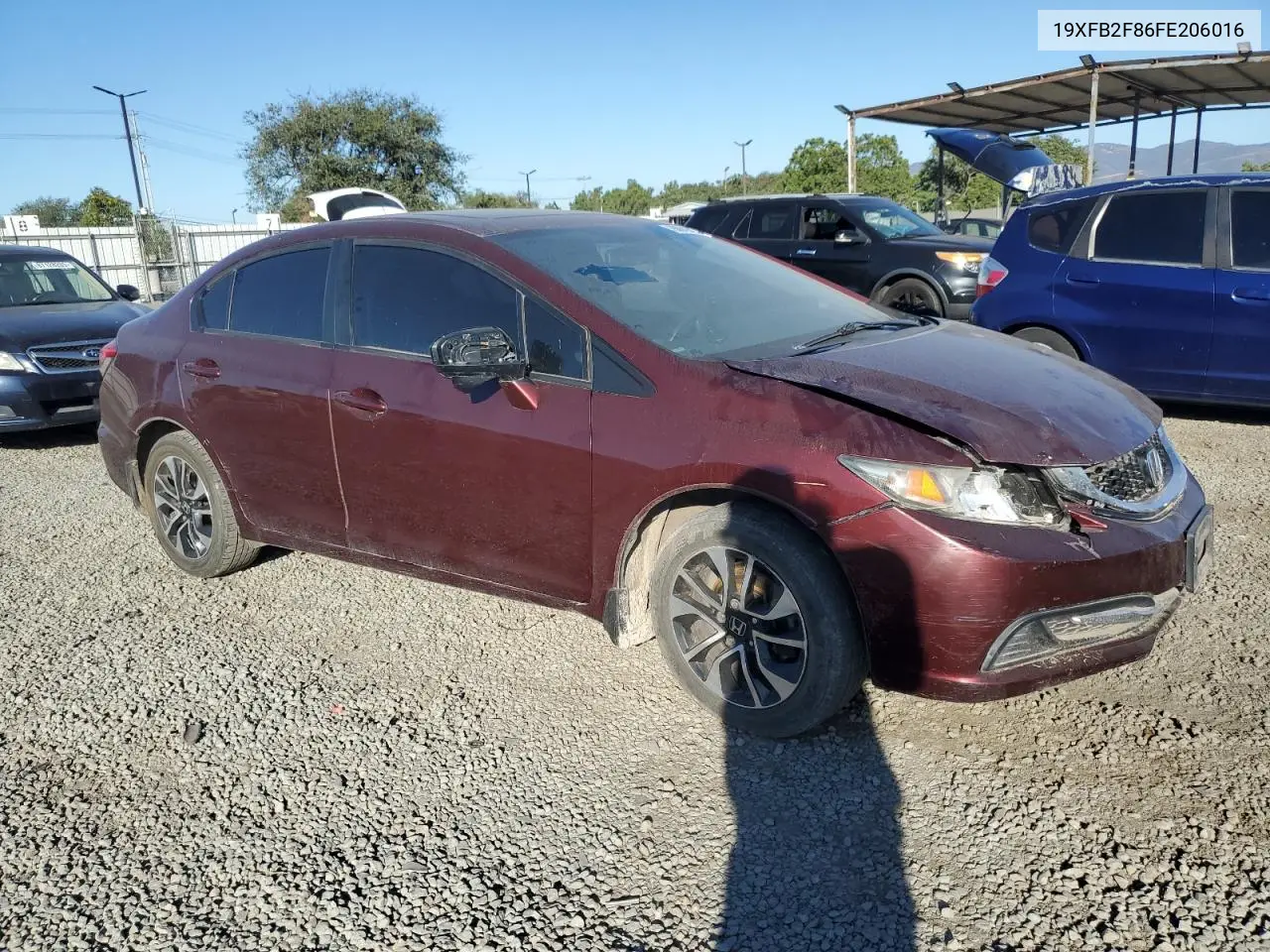 19XFB2F86FE206016 2015 Honda Civic Ex