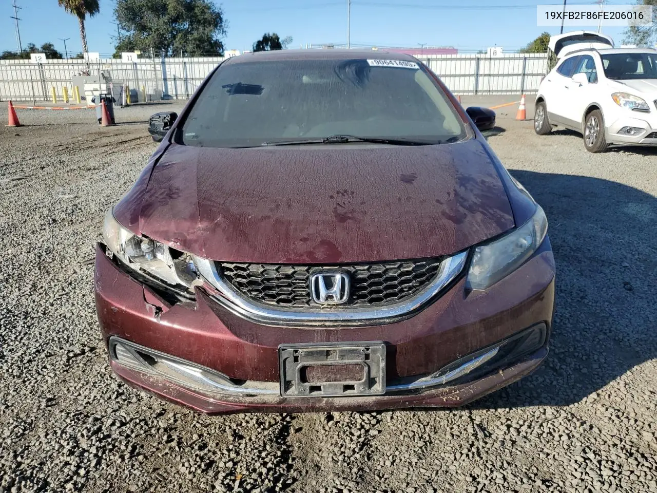 19XFB2F86FE206016 2015 Honda Civic Ex
