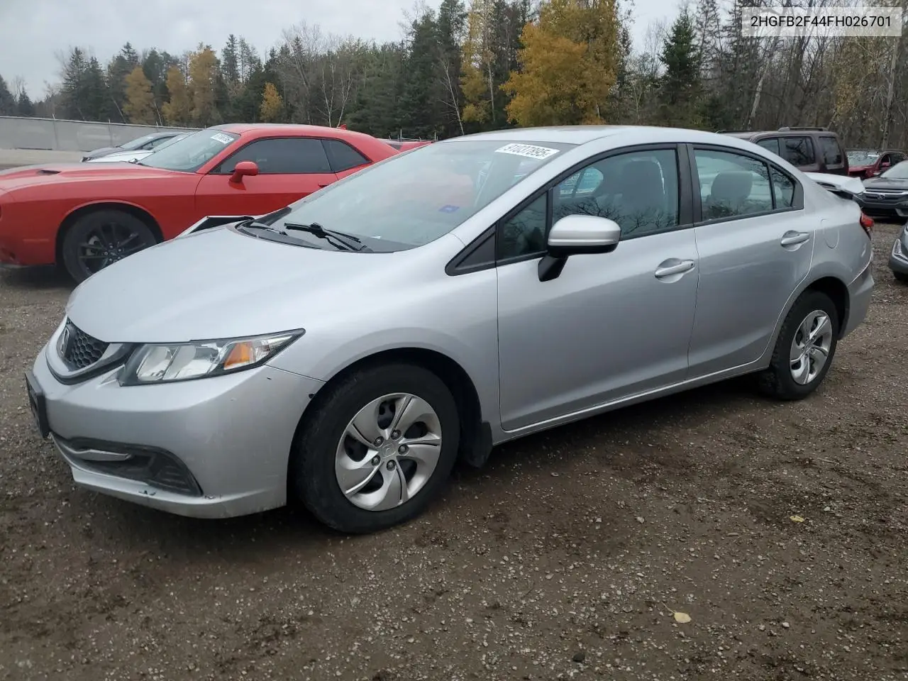 2HGFB2F44FH026701 2015 Honda Civic Lx
