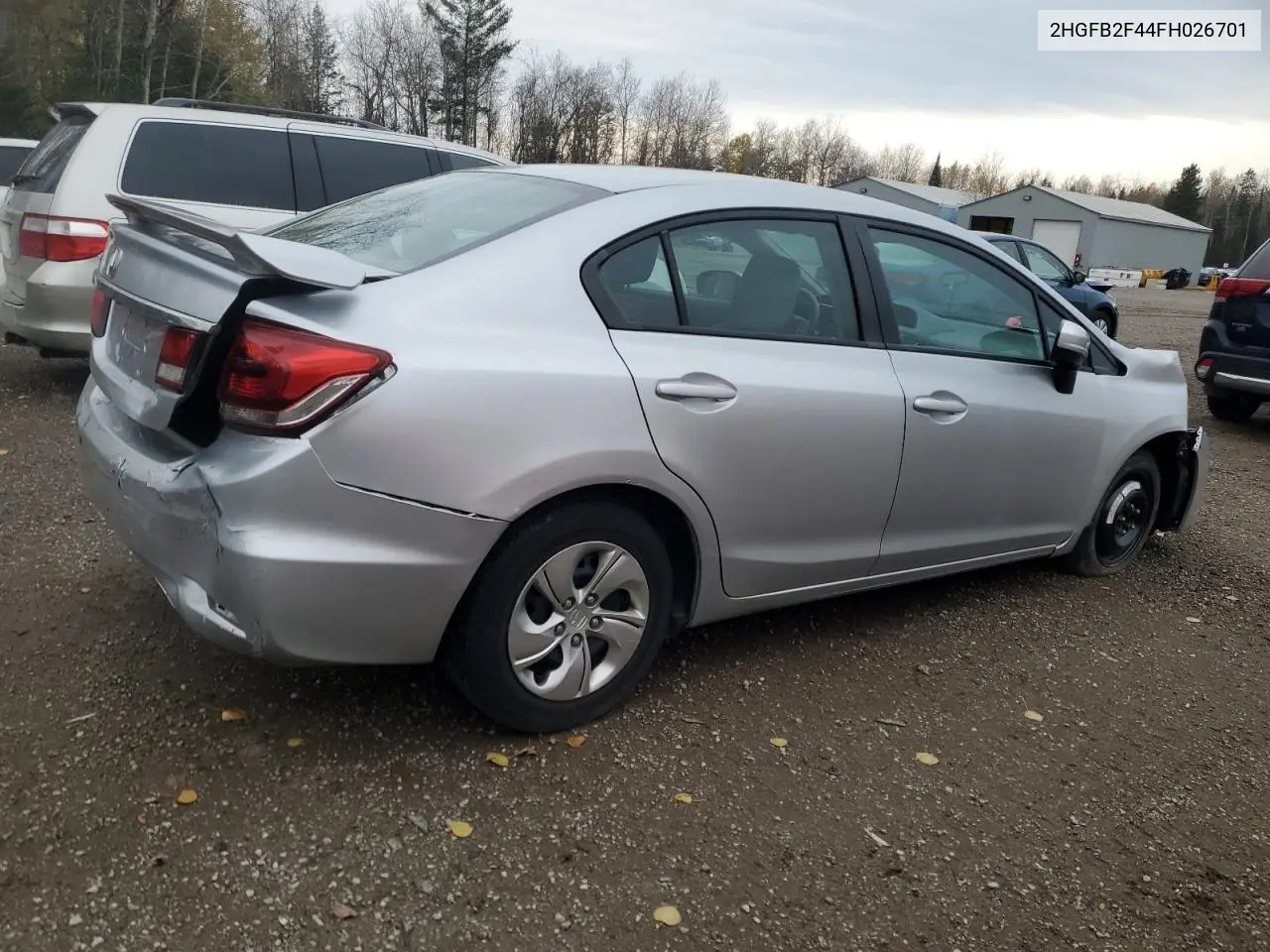 2HGFB2F44FH026701 2015 Honda Civic Lx