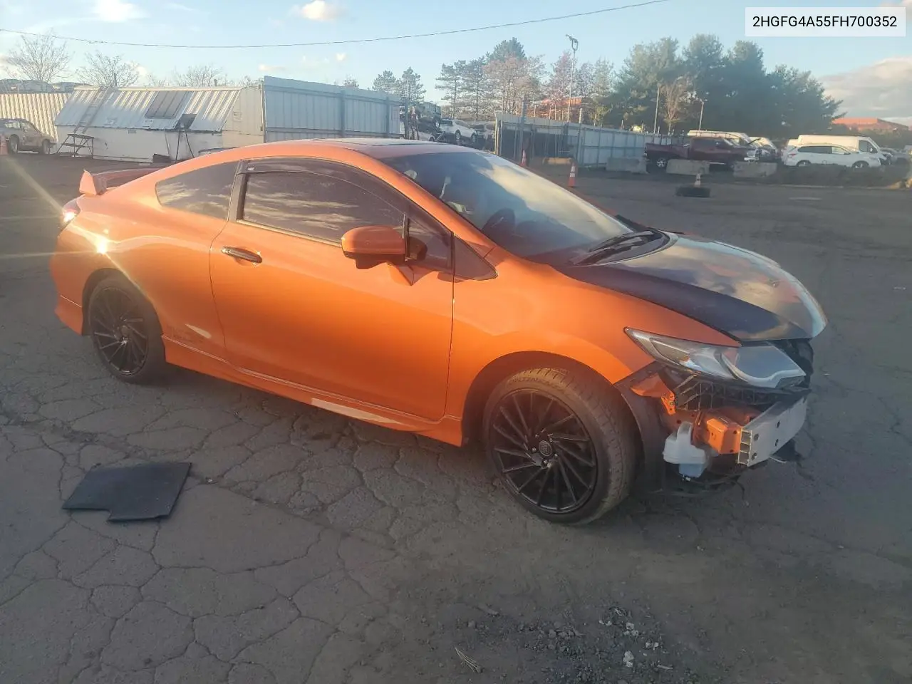 2HGFG4A55FH700352 2015 Honda Civic Si