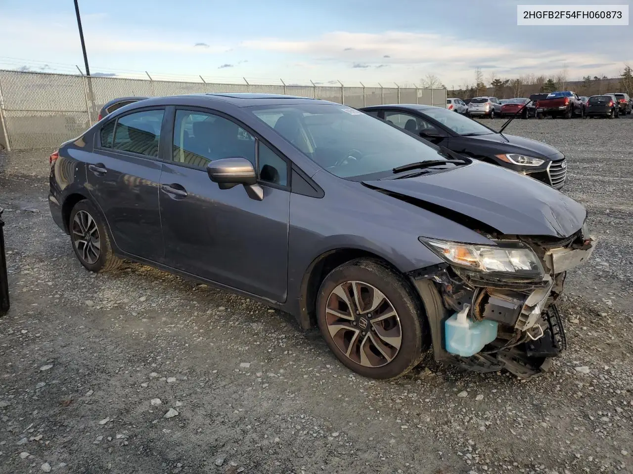 2HGFB2F54FH060873 2015 Honda Civic Lx