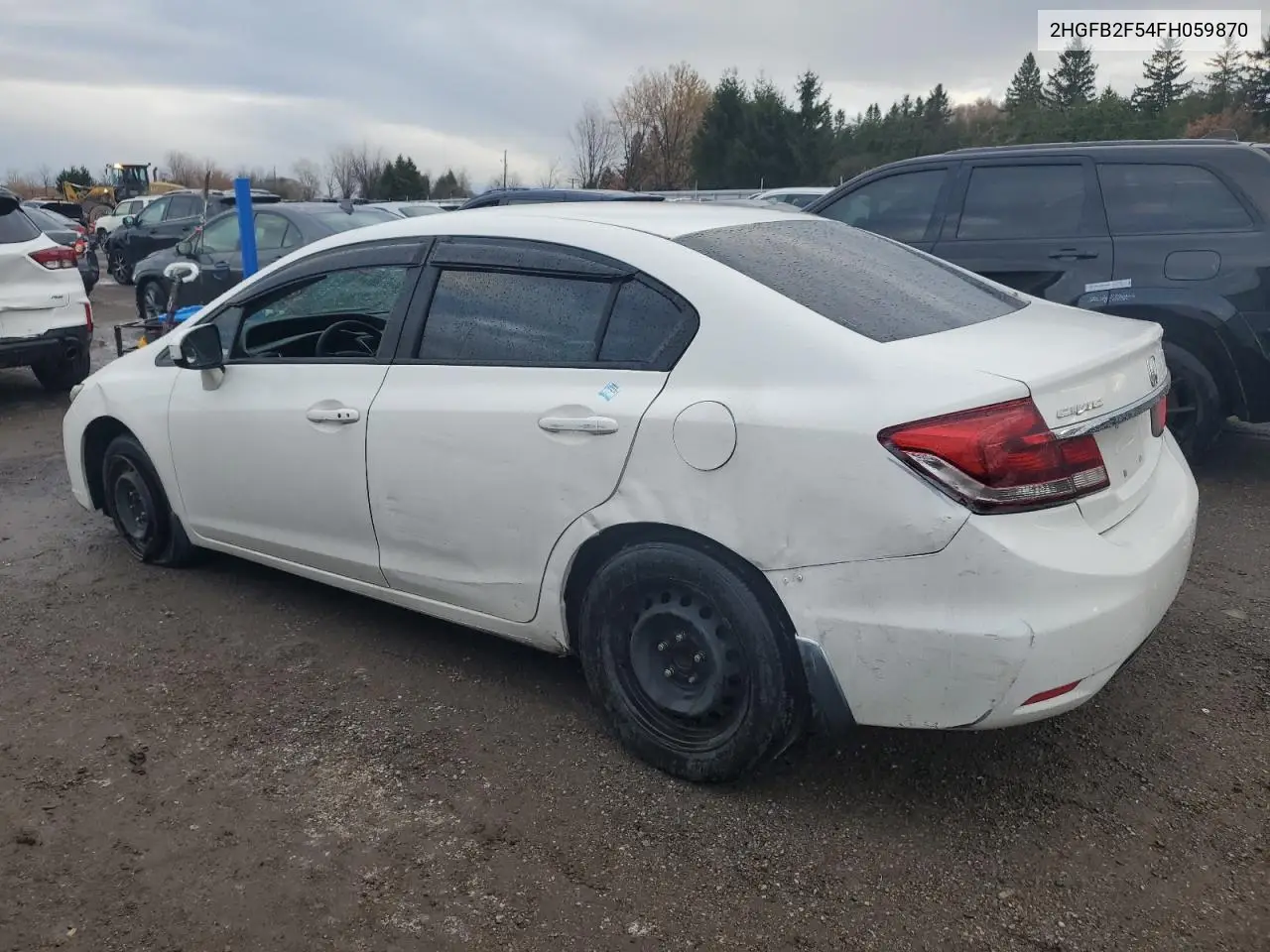 2HGFB2F54FH059870 2015 Honda Civic Lx