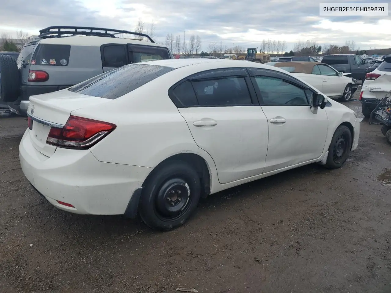 2HGFB2F54FH059870 2015 Honda Civic Lx
