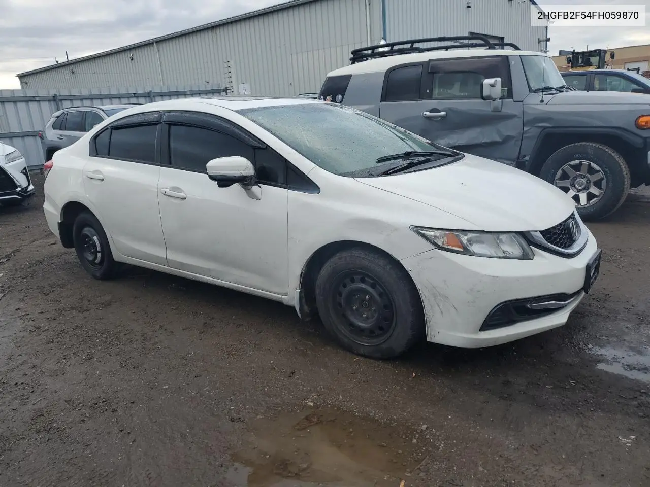 2HGFB2F54FH059870 2015 Honda Civic Lx