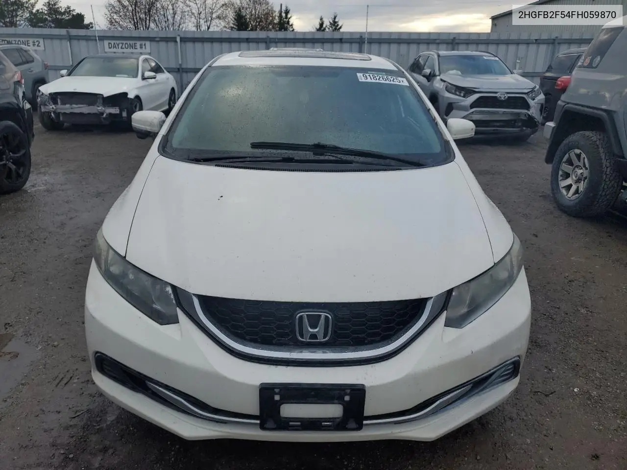 2HGFB2F54FH059870 2015 Honda Civic Lx