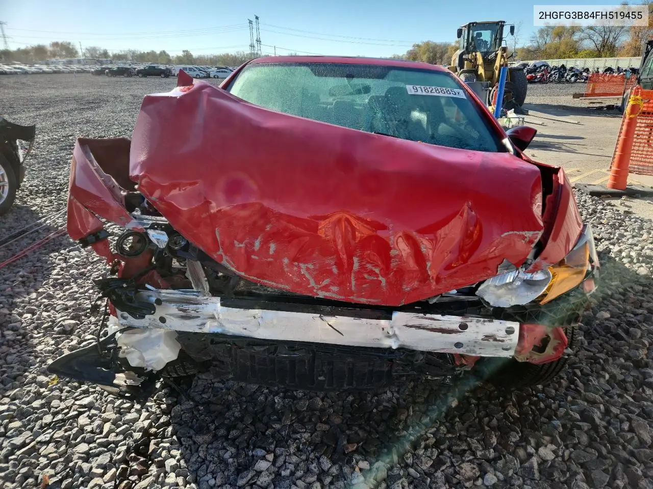 2HGFG3B84FH519455 2015 Honda Civic Ex