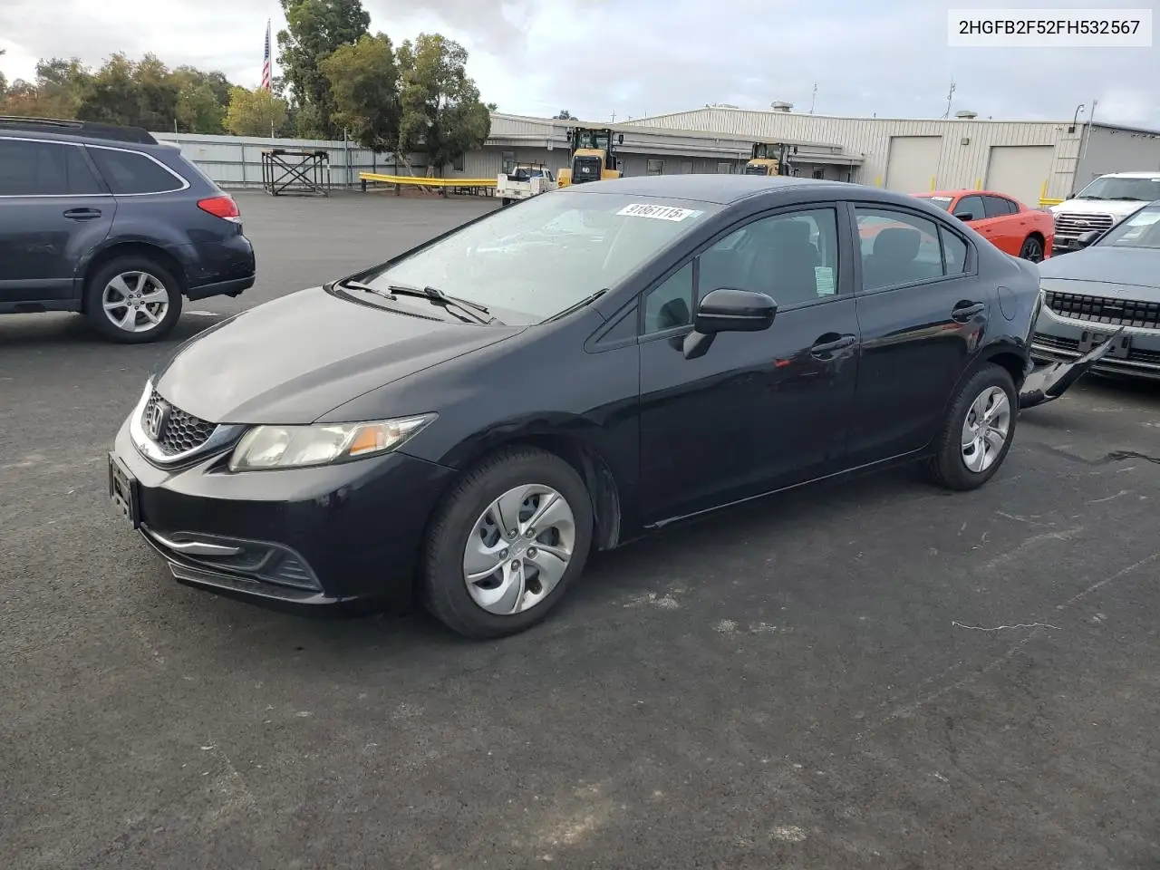 2HGFB2F52FH532567 2015 Honda Civic Lx