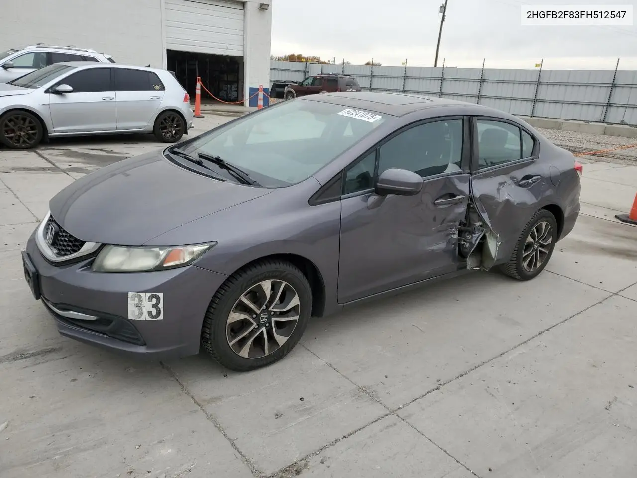2HGFB2F83FH512547 2015 Honda Civic Ex