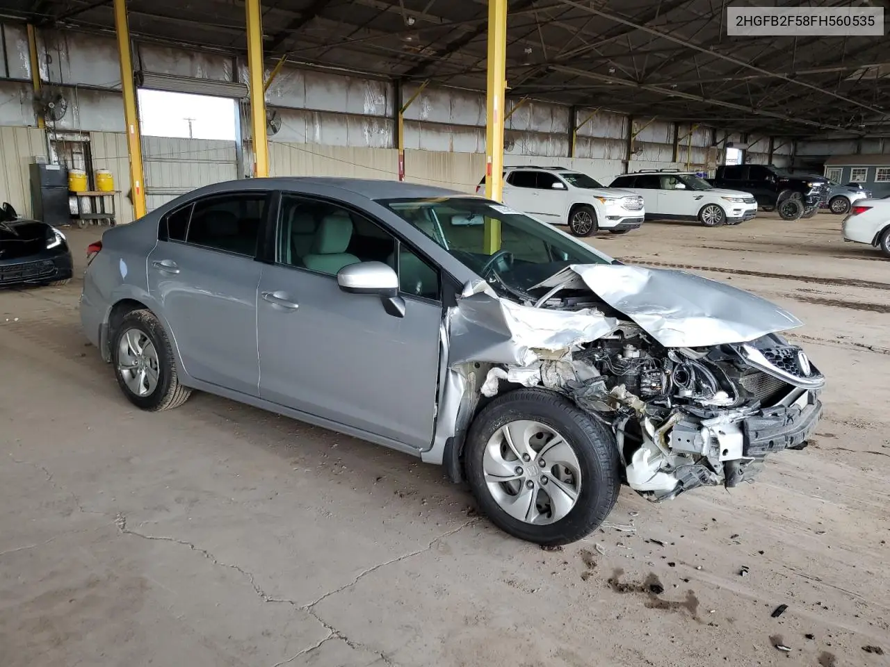 2HGFB2F58FH560535 2015 Honda Civic Lx