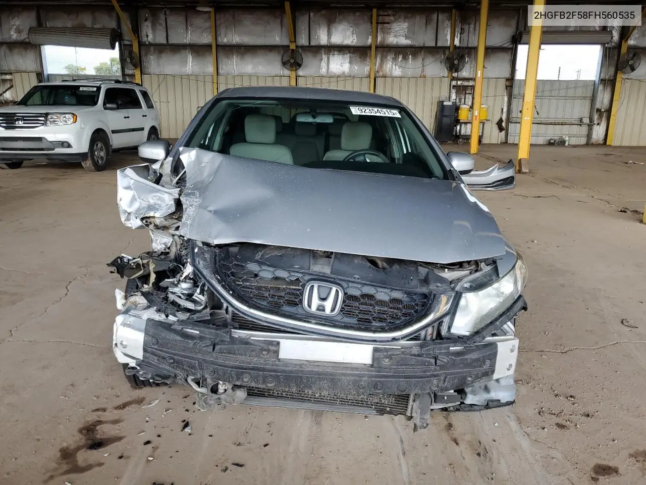 2HGFB2F58FH560535 2015 Honda Civic Lx