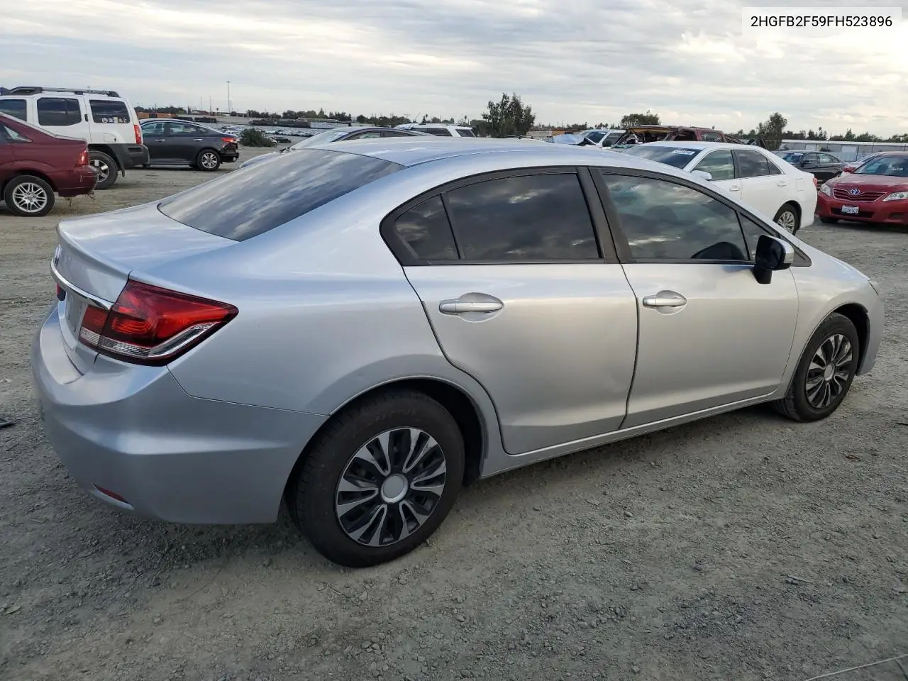 2HGFB2F59FH523896 2015 Honda Civic Lx