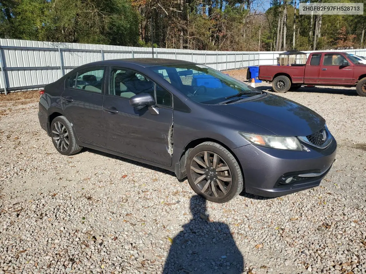 2HGFB2F97FH528713 2015 Honda Civic Exl
